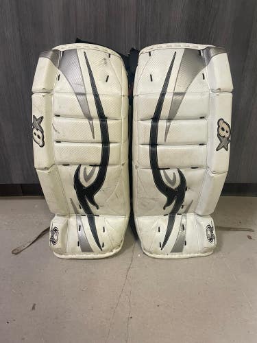 Gray Used 27" Junior Brian's Zero G Goalie Leg Pads