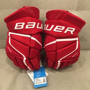 New! Bauer Vapor 3X Pro Hockey Gloves Red Senior Size 15”