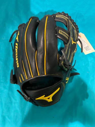 Black Used Mizuno Pro Select Right Hand Throw Infield Baseball Glove 11.75"