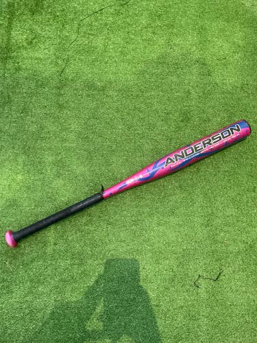 Pink Used Anderson Rocketech Flash Bat (-12) 18 oz 30"