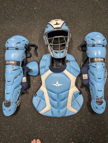 Used custom All Star System 7 Axis Catcher's Set