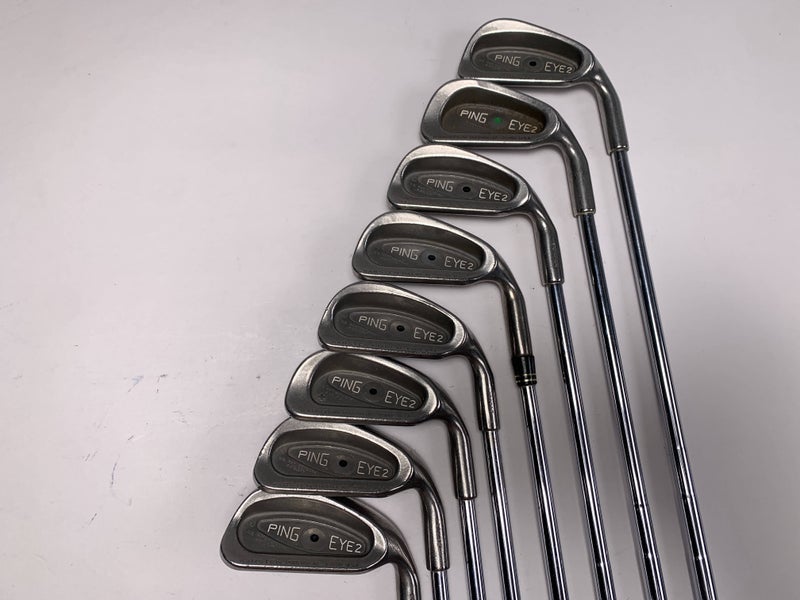 Ping Eye 2 Iron Set 2-9 Black Dot Karsten ZZ-Lite Regular Steel Mens RH