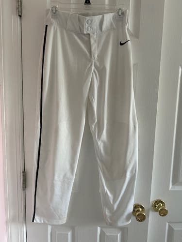 White Used XL Youth Nike Game Pants