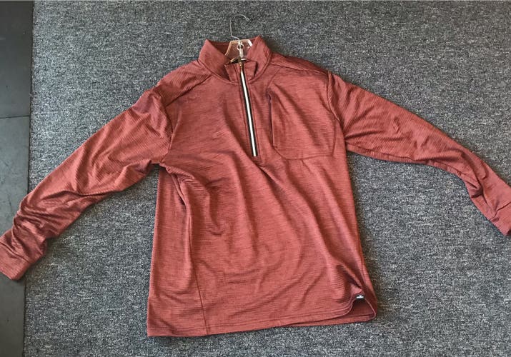 Bauer FLC Textured Half Zip MED BRG