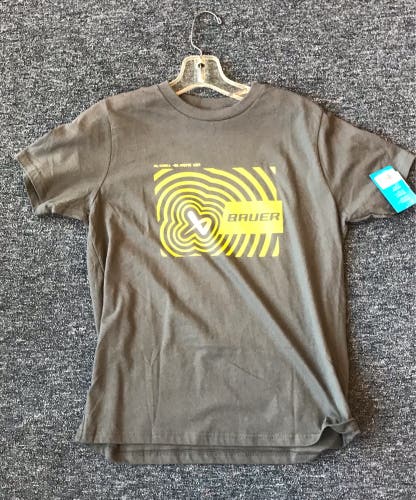 Bauer SS Icon Illusion Tee YTH MED GREY