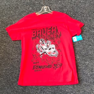 Bauer SS Skater Tee YTH LG Red