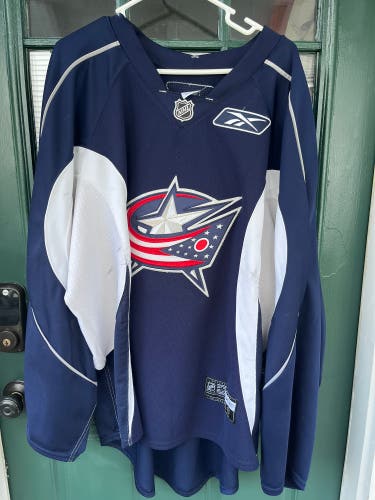 Columbus Blue Jackets MIC RBK Goalie Cut Practice Jersey