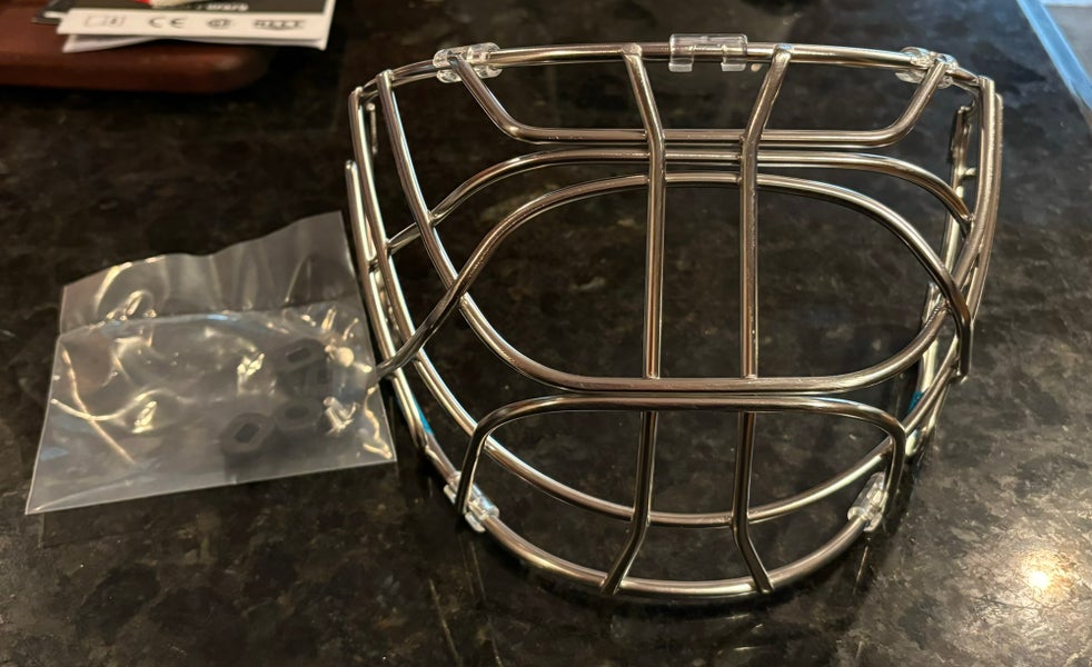 New Small CCM Axis XF/F9 Certified Cat Eye Goalie Cage