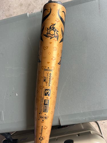 Used 2023 DeMarini BBCOR Certified Alloy 30 oz 33" Voodoo One Gold Bat