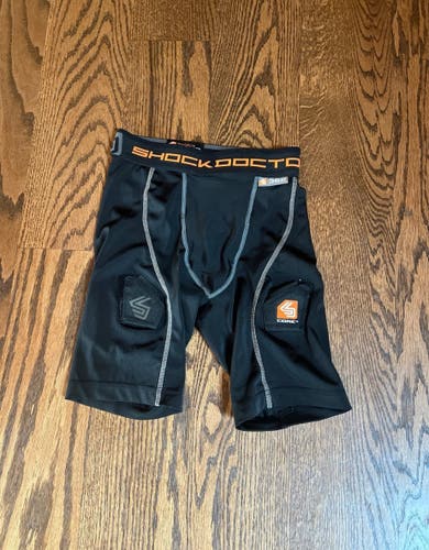 Youth medium Velcro hockey shorts