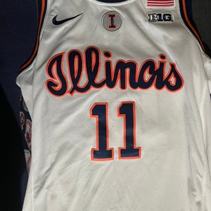 White Illinois Basketball Jersey