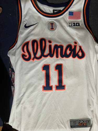 White Illinois Basketball Jersey