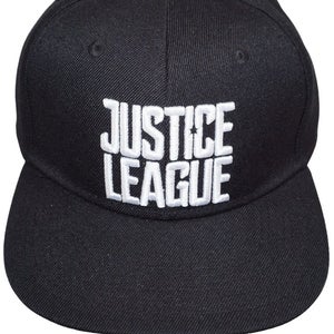 Vintage Justice League Movie Cap - DC Comics Multi Character Black Hat 2017
