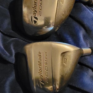Used Men's TaylorMade 200 steel Right Handed Fairway Wood Stiff Flex 5 Wood