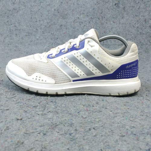 Adidas Duramo 7 Womens 9 Running Shoes Low Top Sneakers White Gray B33560