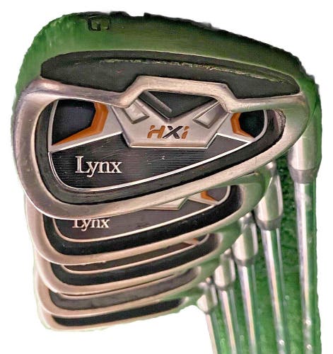 Lynx Golf HXI Iron Set 7-PW,GW Men RH Regular Steel 7i 36.5" Nice Mid-Size Grips