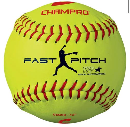 6 Dozen New Champro 12” CSB98 Softballs