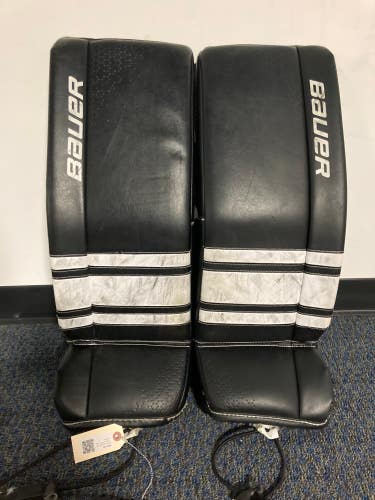 Black Used 28" Junior Bauer GSX Goalie Leg Pads