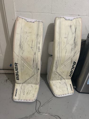 Bauer Mach goalie pads glove and blocker