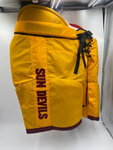 Used Arizona State Sun Devils Yellow CCM Pro Stock HP45 Hockey Pants