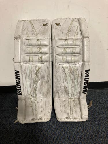 Used 34" Senior Vaughn Velocity V6 Goalie Leg Pads