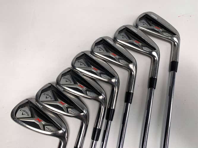 Callaway 2013 X Hot Pro Iron Set 4-PW Precision Rifle Flighted 6.0 95g Stiff RH