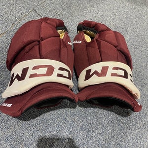 Used Arizona State Sun Devils #26 Maroon CCM 15" HGPJSPP Gloves