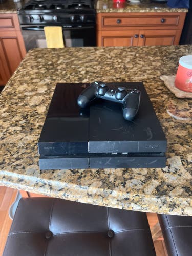 PS4 with controller