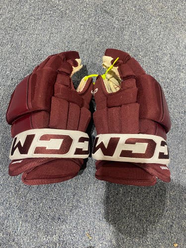 Used Arizona State Sun Devils #81 Maroon CCM 14" HG97 Gloves