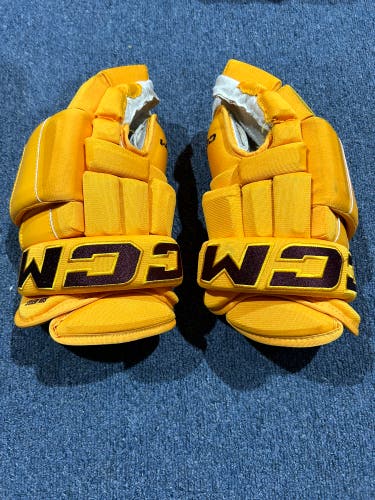 Used Arizona State University Sun Devils CCM 14" Pro Stock HG97 Gloves