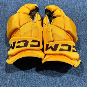 Used Arizona State University Sun Devils CCM 14" Pro Stock HGPJSPP Gloves