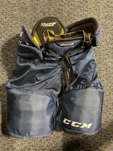 Blue Used Junior Small CCM Tacks 7092 Hockey Pants