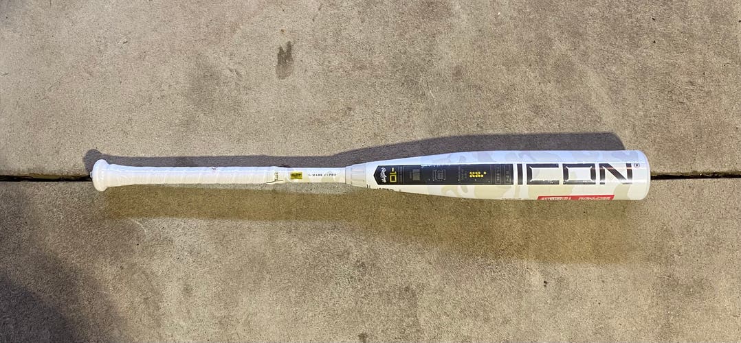 New 2025 Rawlings Icon USSSA Certified Bat (-10) 20 oz 30"
