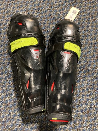 Used Junior Bauer Vapor 3X Shin Pads 12"