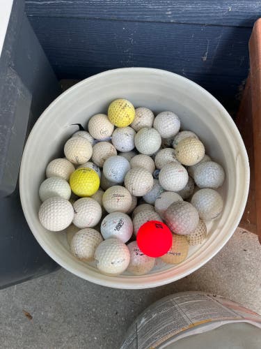 Bucket of Golf balls