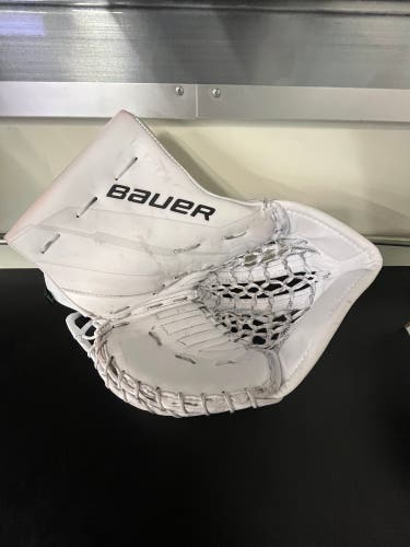 Used Bauer Shadow Goalie Glove - Regular White