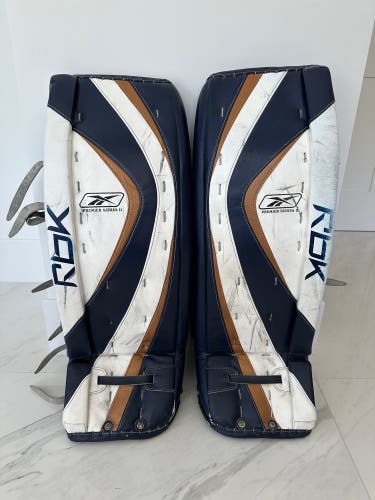 Reebok Premier II Hockey Goalie Leg Pads Used and Closeout