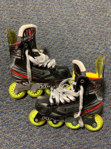 Used Junior Bauer Vapor X2.9 Inline Skates Regular Width Size 3