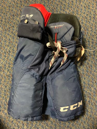 Blue Used Junior Small CCM JetSpeed FT370 Hockey Pants