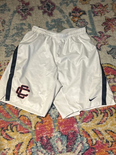 White Used Men's Nike Lacrosse Shorts