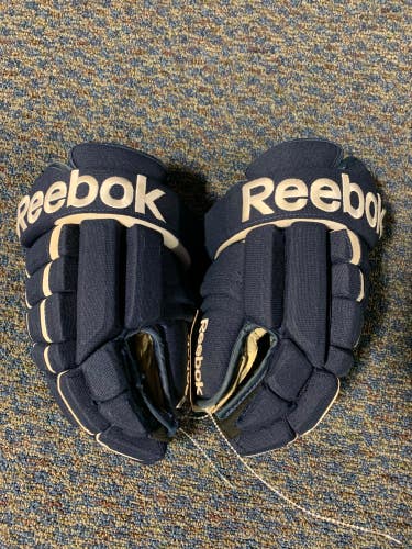 Blue Used Senior Reebok 4-Roll pro Gloves 13"