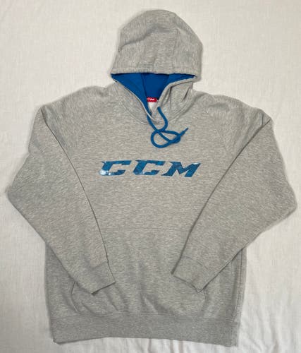 LIKE NEW CCM Gray Hoodie, Adult XL