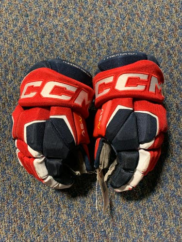 Blue Used Junior CCM Tacks AS-V Gloves 12"