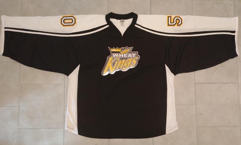 Athletic Knit H7600G "Wheat Kings" Style Hockey Jersey - 4XL- NEW