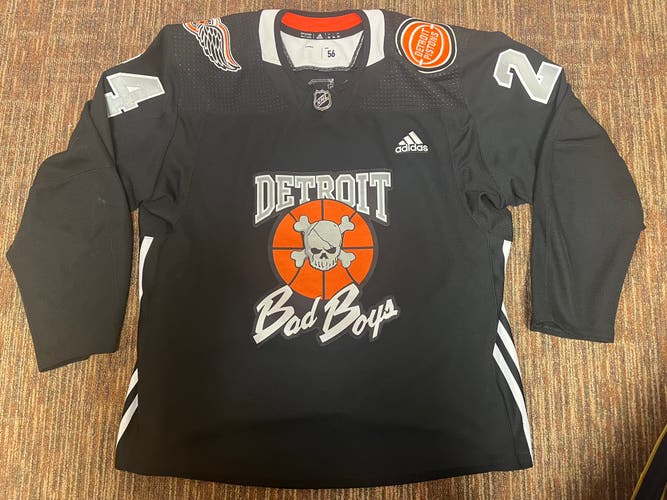 Adidas Detroit Red Wings X Detroit Pistons Adidas Pro Stock Hockey Jersey - 56