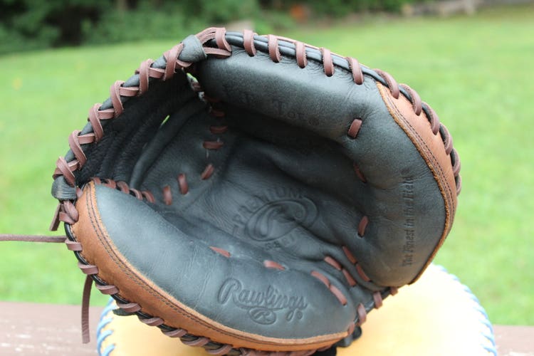 Used Catcher's Right Hand Throw Rawlings Premium Series Baseball Glove 32.5"