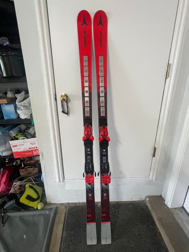 Used Unisex Atomic 183 cm Racing Redster G9 Skis With Bindings Max Din 16