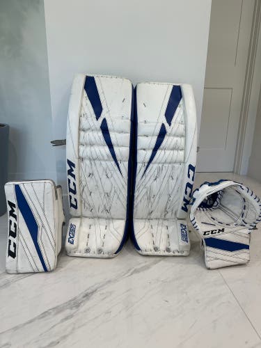 Louis Domingue Game Used Lightning CCM Pads