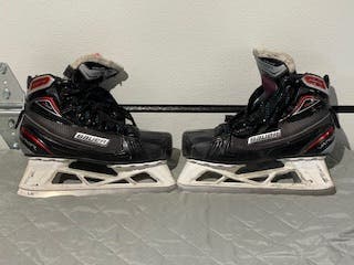 Used Intermediate Bauer Vapor X700 Hockey Goalie Skates Regular Width Size 6