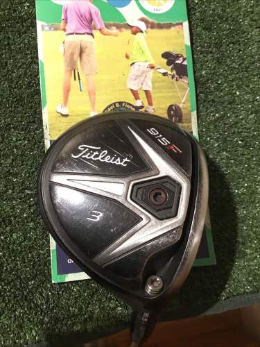 Titleist 915F 16.5* 3 Wood Regular Hiskei Carbon Light Graphite Shaft (40.5”)